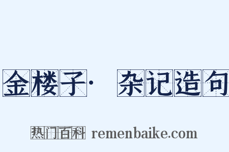 金楼子·杂记造句是什么意思的图片